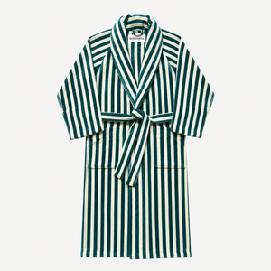 Bongusta Naram Adult Bathrobe in Sea Foam & Deep Teal