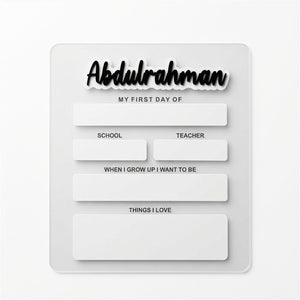 Back to School - Interchangeable Milestones