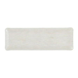 Fabric Tray Oblong Stripe Beige/White