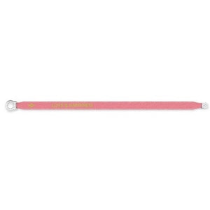 Satin Bracelet "Love & Happiness" Rose