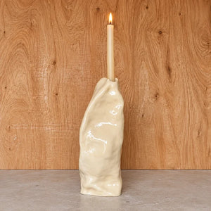 Janice Jill Studio Shila Candlestick - Off White (Big)