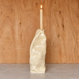 Janice Jill Studio Shila Candlestick - Off White (Big)