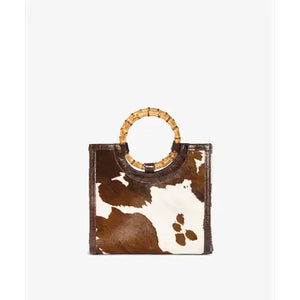 Mystyle Bamboo Handbag Deluxe - Medium in Cow Print