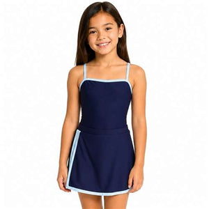 Paloma Kids - Two Toned Swimsuit & Skort Set