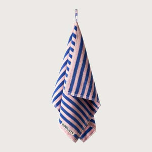 Bongusta Naram Bath Towels in Dazzling Blue & Rose