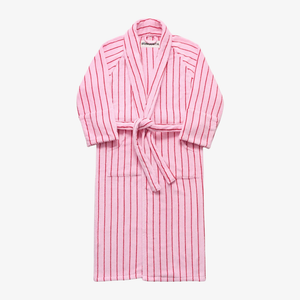 Bongusta Naram Adult Bathrobe in Baby Pink & Ski Patrol