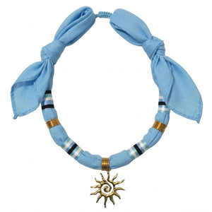 Baby Blue Bandana Necklace