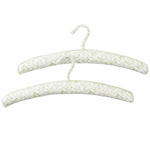 Two Hanger Set Basket Weave Green