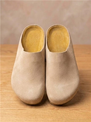 Suede Mules
