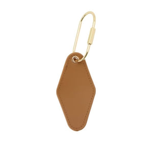 Leather Rhombus Keychain