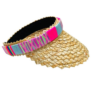 Straw Visors Plain