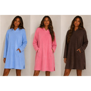 Hooded Terry Dress