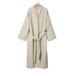 Waffle Bathrobe Beige