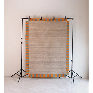 Khat Khati Rug (Orange/Teal) 160x215cm - Khaneh