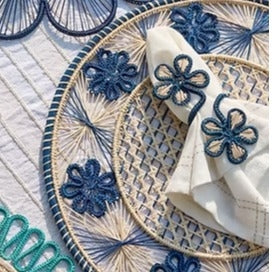 Rolled Flowers Napkin Ring