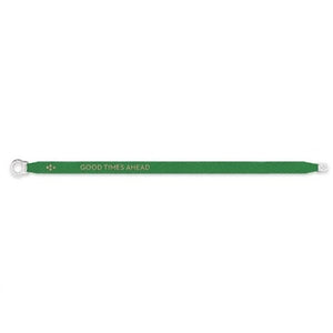 Satin Bracelet "Good Times Ahead" Green