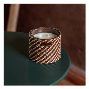 Candle Raphia Cuir May Cuir Obscur