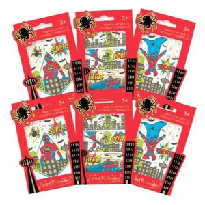 Superhero Tattoo Single- Assorted