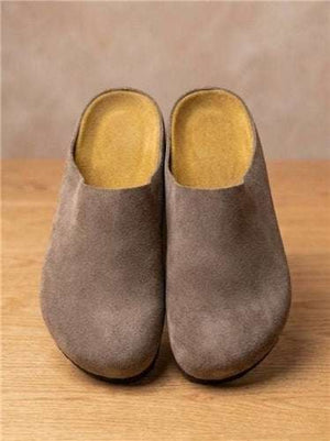 Suede Mules