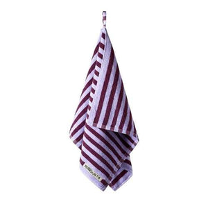 Bongusta Naram Bath Towels in Wine & Lavender Blue