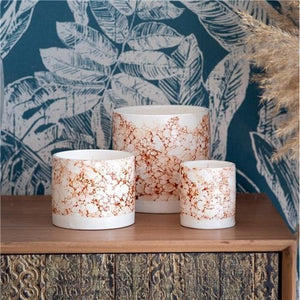 Marble Terracotta Candle