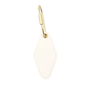 Leather Rhombus Keychain