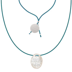 Fildisi Necklace "Breath In Breath Out Ignore"