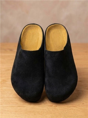 Suede Mules