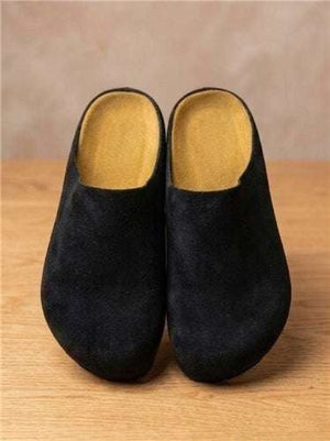 Suede Mules