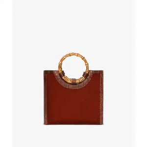 Mystyle Bamboo Handbag Deluxe - Medium in Burgundy