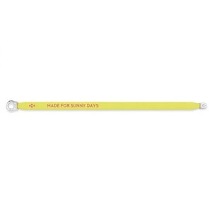 Satin Bracelet "Made for Sunny Days" Neon Yellow