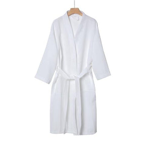 Waffle Bathrobe White