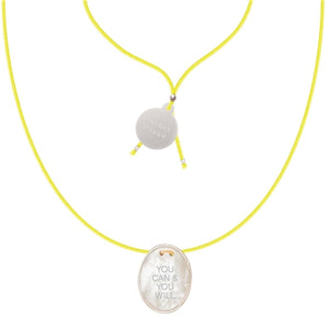 Fildisi Necklace "You Can & You Will"