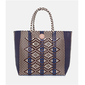 Woven Tote Bag Blue