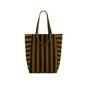 Rose in April Elisabeth Tote Bag in Stripes Cumin/Black