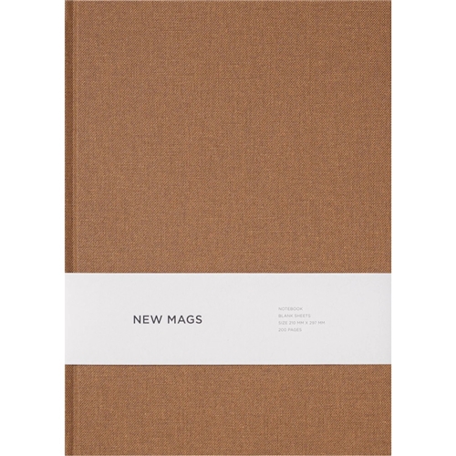 NoteBook A4 - Hardcover/Blank / Brown