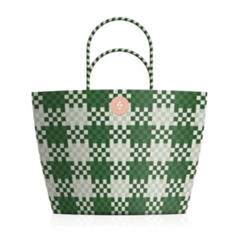 Woven Tote Bag Green