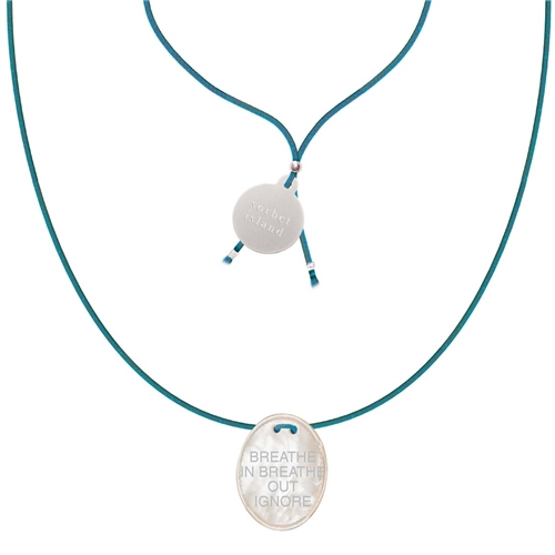 Fildisi Necklace "Breath In Breath Out Ignore"