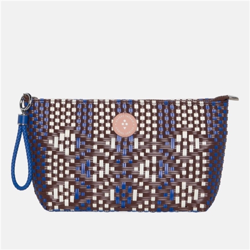 Woven Pencil Bag Blue