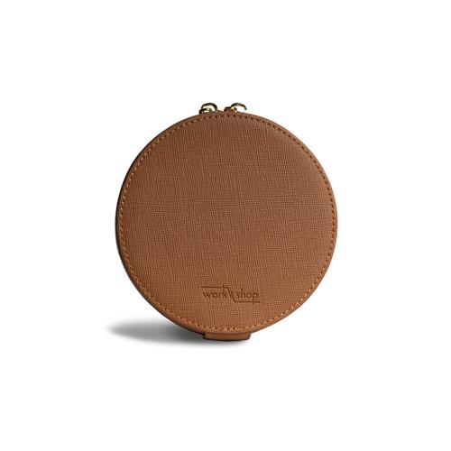 Round Jewellery Box / Brown