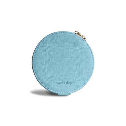 Round Jewellery Box / Light Blue