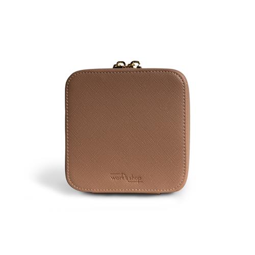 Square Jewellery Box / Light Brown