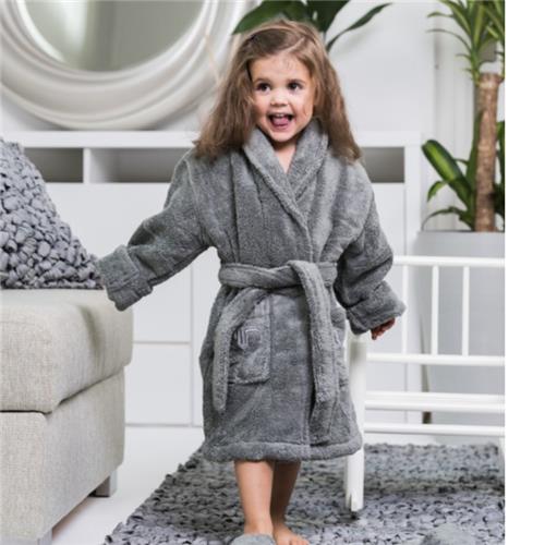 Kids Bathrobe 110 cm (3-5 yrs) / Granite
