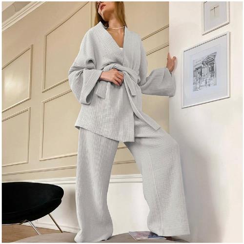 Waffle Lounge Wear / Grey / Medium