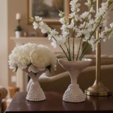 Mushroom Vases 20cm & 18cm/Table & Tailor