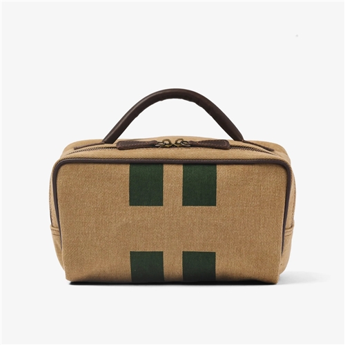 Beauty Case Bag / Beige/Green