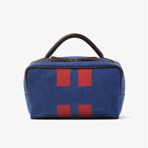 Beauty Case Bag / Blue/Red