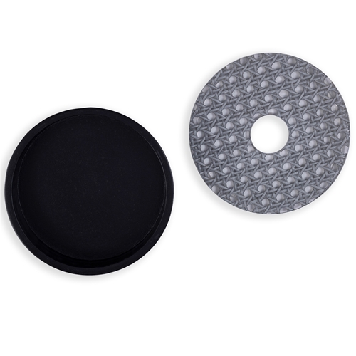 Rattan Collection Round Tissue Boxes / Grey Lid