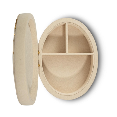 Oval Beige Sunstar Jewellery Box / WS & Razan Alazzouni