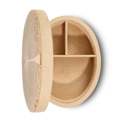 Oval Beige Palm Tree  Jewellery Box / WS & Razan Alazzouni